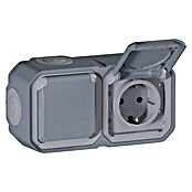 Legrand Feuchtraum-Steckdose Plexo New FRAP (Grau, 2-fach, Aufputzmontage, IP44) | BAUHAUS