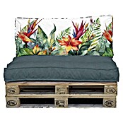 Set cojines para palet Tropical (120 x 80 x 16 cm, Multicolor, 50% algodón 50% poliéster, 2 ud.) | BAUHAUS