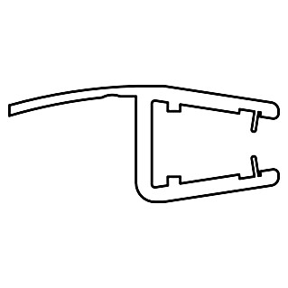 Wasserabweisprofil (Länge: 140 cm, Kunststoff, Transparent, Geeignet für: Badewannenaufsätze)