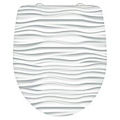 Schütte WC-Sitz White Wave (Duroplast, Weiß/Grau, Mit Absenkautomatik) | BAUHAUS