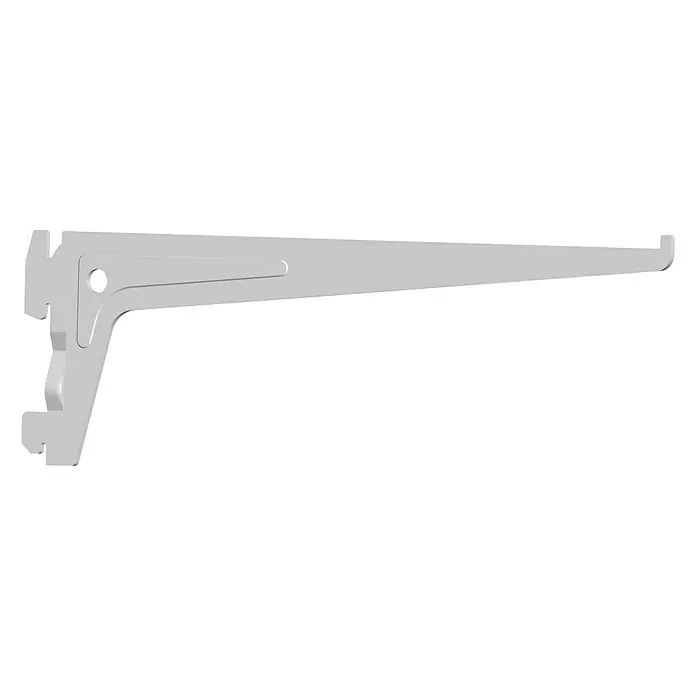 Element System Pro-Träger S 50Länge: 25 cm, Weiß, Belastbarkeit: 60 kg - Regalhalterung aus Metall, ideal für Wandregale und bietet eine stabile und zuverlässige Unterstützung für verschiedene Einrichtungsstile.
