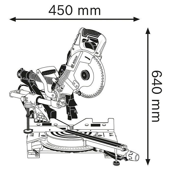 Bosch Professional Tronzadora (1.600 W, Diámetro hoja de sierra: 216 mm, Número de revoluciones de marcha en vacío: 3.500 r.p.m. - 5.000 r.p.m.)