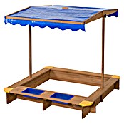 Swing King Peskovnik Ibiza  (120 x 120 x 18 cm, Modra, Natur) | Peskovniki | Otroška igrala | Vrt in prosti čas | Izdelki | BAUHAUS