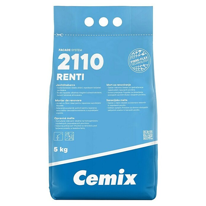 Cemix Vapneno-cementna žbuka za ručnu obradu Renti  (5 kg, Bijela) | BAUHAUS