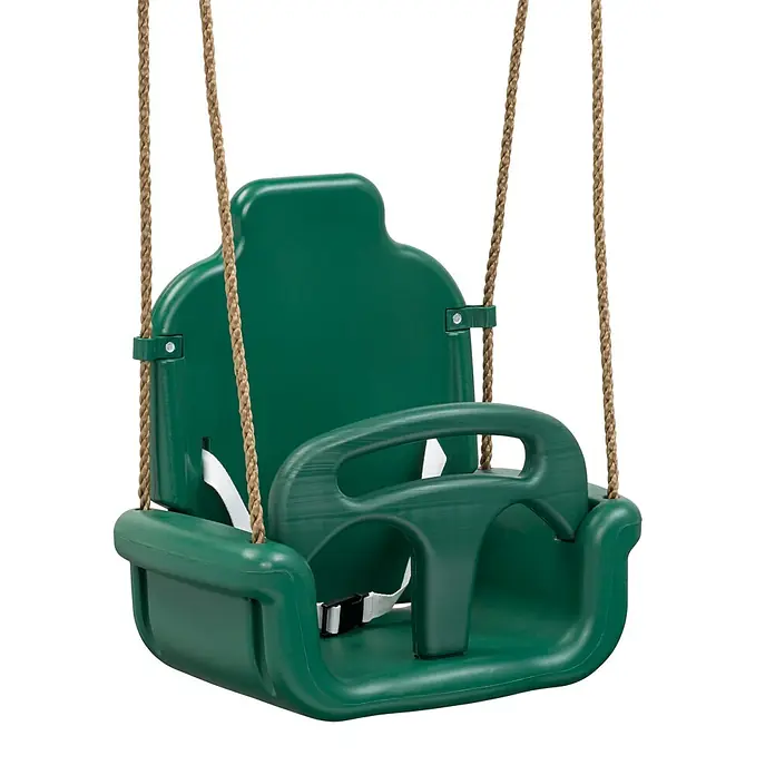Swing King Babyschaukel - L x B x H: 30 x 47 x 47 cm, Kunststoff, Altersempfehlung: 0 Jahre - 3 Jahre, Grün - Das grüne Schaukelsitz-Design bietet Sicherheit und Komfort für Kinder. Ideal für den Garten oder den Spielplatz.