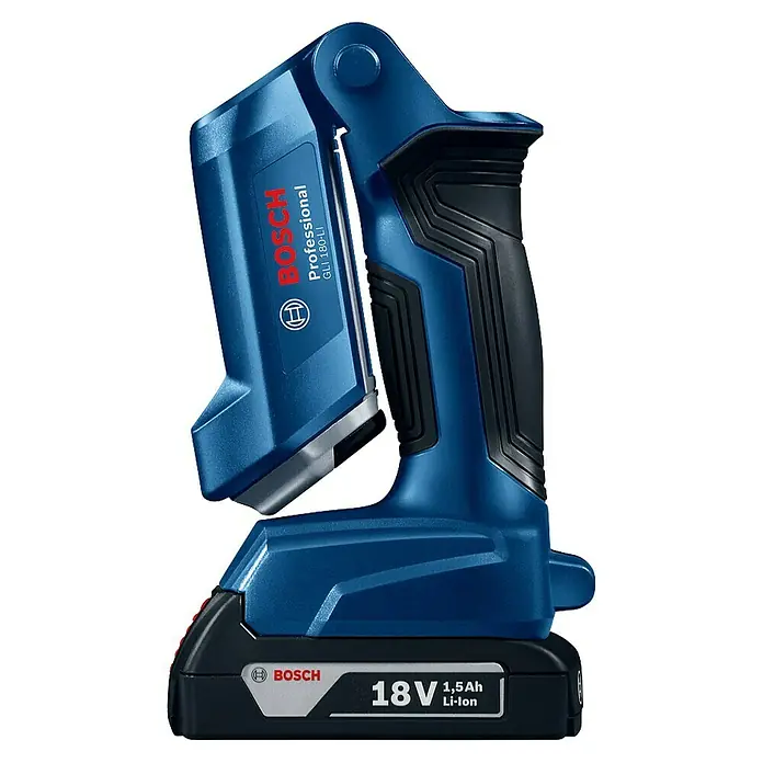 Bosch Professional AMPShare 18V LED-Arbeitsleuchte GLI 18V-300 - 18 V, Ohne Akku, Lichtstrom: 300 lm - Akku-Arbeitsleuchte GLI 180-LI Professional von Bosch mit 18 V-Akku für flexible Ausleuchtung und komfortable Handhabung bei der Arbeit.