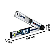 Bosch Professional Digitaler Winkelmesser GAM 220 MF (Messbereich: 0 - 220°, Berechnung von doppelten Gehrungswinkeln)