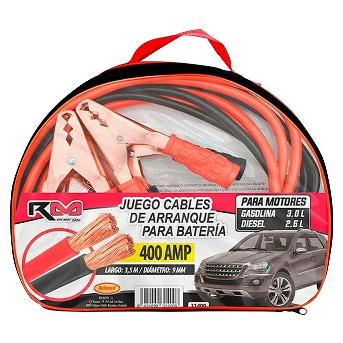 Rolmovil Energy Cable de arranque (400 Ah, Largo: 3,5 m) | BAUHAUS
