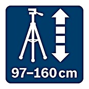 Bosch Professional Stativ BT 160 (Arbeitshöhe: 97 cm - 160 cm, Stativ-Gewinde: ⁵⁄₈″) | BAUHAUS