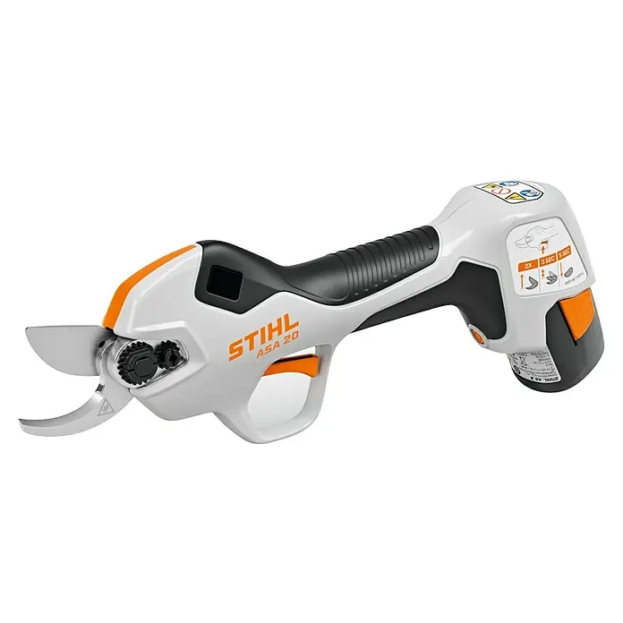 Stihl AS Akku-Astschere ASA 20 - 10,8 V, Ohne Akku, Max. Aststärke: 25 mm - Die STIHL ASA 20 Akku-Baumschere für müheloses Beschneiden von Ästen und Zweigen in Ihrem Garten. Das Gerät ist leicht und einfach zu bedienen.