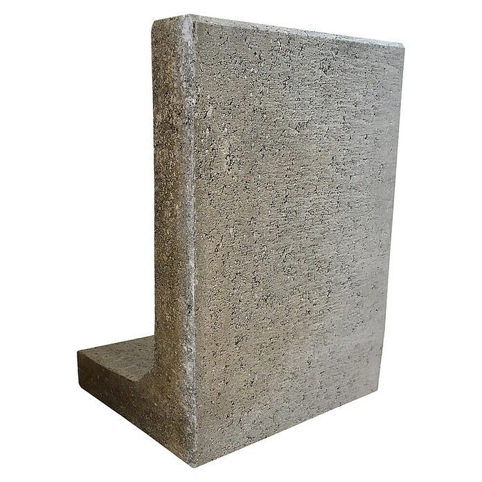 Seesteiner Winkelstützmauer (Grau, Stärke: 7 cm, L x B x H: 30 x 30 x 60 cm, Witterungsbeständig) | BAUHAUS
