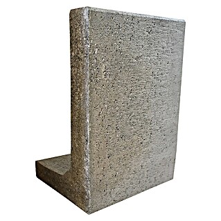 Seesteiner L-Stein (Grau, Stärke: 7 cm, L x B x H: 30 x 30 x 60 cm, Witterungsbeständig)