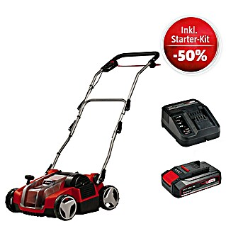 Einhell Power X-Change 18V Maschinenpaket (Akku-Vertikutierer-Lüfter GE-SC 36/35 LI SOLO + Starter-Kit (-50%))