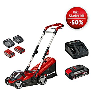 Einhell Power X-Change 18V Maschinenpaket (Akku-Rasenmäher Rasarro 36/34 + Starter-Kit (-50%))