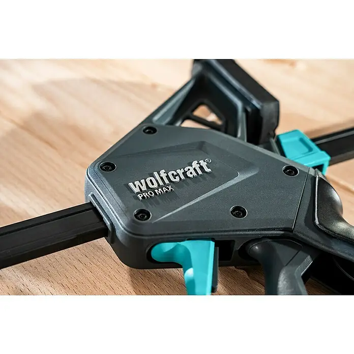 Wolfcraft Einhandzwinge PRO MAX 250kg - Profi-Zwinge Mit 300mm Spannweite
