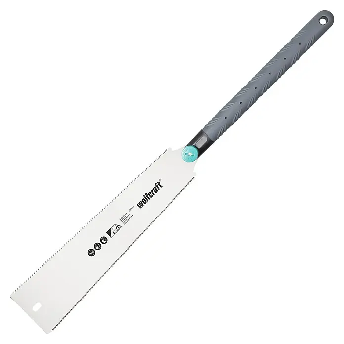 Wolfcraft Japansäge - Blattlänge: 330 mm - Wolfcraft Japansäge mit grauem, ergonomischem Griff und scharfer silberner Klinge.