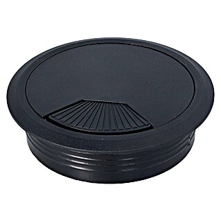 Häfele Pasacables (Diámetro: 80 mm, Negro)