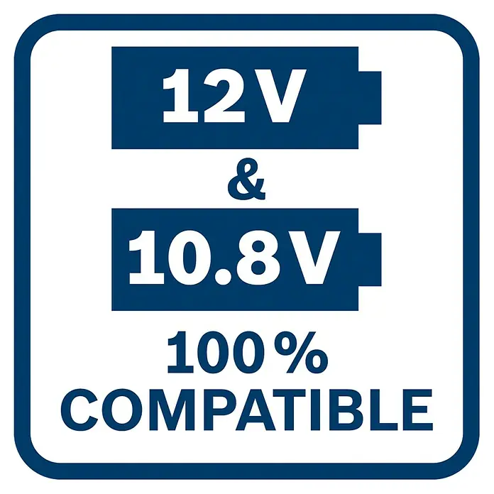 Bosch Professional Akku - 12 V, 6 Ah - Batteriekompatibilitätssymbol: 12V und 10.8V, 100% kompatibel. Ideal für Elektrowerkzeuge und Akkus mit hoher Leistung.