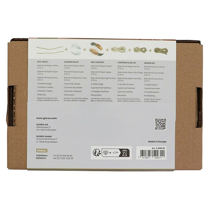 Glorex Bastel-Set Makramee Wandschmuck (Beige/Braun) | BAUHAUS