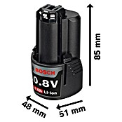 Bosch Professional Batería GBA 12V (12 V, Iones de litio, 2 Ah)