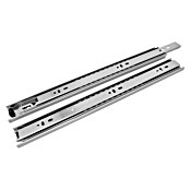 Accuride Guía para cajones 3832 SC con entrada automática (Longitud de montaje: 400 mm, Capacidad de carga: 45 kg, Extracción total, Lateralmente en el cajón, Galvanizado)