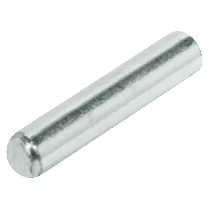 Stabilit Soporte para estantes - Ø x L: 5 x 24 mm, 20 ud., Acero - Pasador metálico liso de color plateado, de forma cilíndrica, para sujeción y alineación precisas.