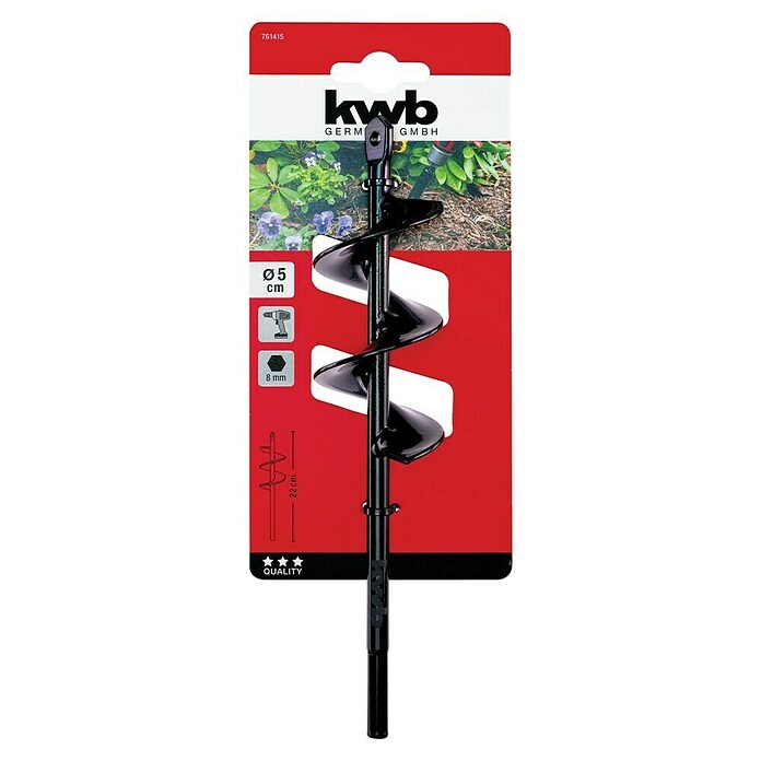 KWB Vrtalnik za luknje v zemlji  (Premer vrtalnega svedra: 5 cm, Dolžina: 22 cm) | 2356 - Baumaschinen | BBDN - Baustellengeräte | BBD - Elektro WZ/Großmaschinen | BB - ElektroWZ/Großmaschinen | B - Werkz/Masch/Maschzubeh/Auto | BAUHAUS