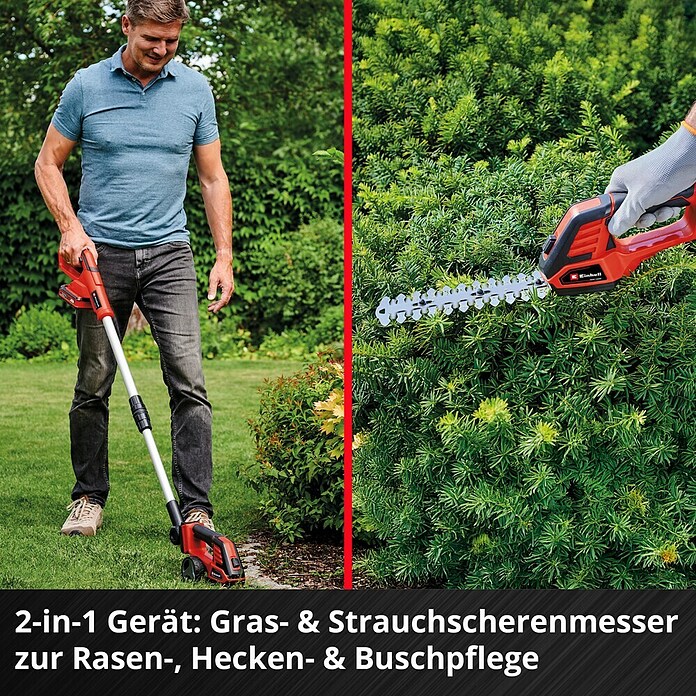 Einhell Power X-Change 18V Akku-Grasschere GE-CG 18/100LI (Akkuspannung: 18 V, Anzahl Akkus: 1 Akku, Schnittbreite: 100 mm, Max. Aststärke: 8 mm) | BAUHAUS