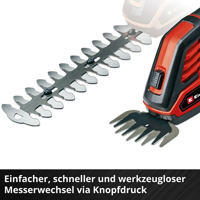 Einhell Power X-Change 18V Akku-Grasschere GE-CG 18/100LI (Akkuspannung: 18 V, Anzahl Akkus: 1 Akku, Schnittbreite: 100 mm, Max. Aststärke: 8 mm) | BAUHAUS