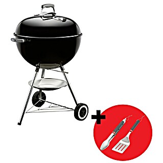 Weber Okrugli roštilj s poklopcem Kettle Classic (Promjer površine roštilja: 57 cm, Crne boje)