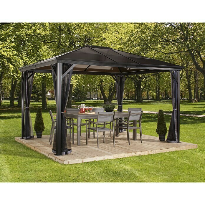 Sojag Pavillon Verona 10 x 14 (423 x 298 x 261 cm, Anthrazit)