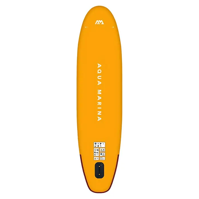 Aqua Marina SUP-Board Fusion - L x B x H: 330 x 81 x 15 cm, Nutzlast: 150 kg, Aufblasbar - Gelbes Aqua Marina SUP-Board, ideal für Paddel-Abenteuer. Robust, stabil und perfekt für Einsteiger und Fortgeschrittene.