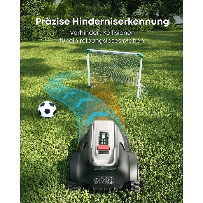 Eufy Mähroboter E18 (1.200 m², Schnittbreite: 20,3 cm, Kamera-gestützte Navigation, GPS) | BAUHAUS