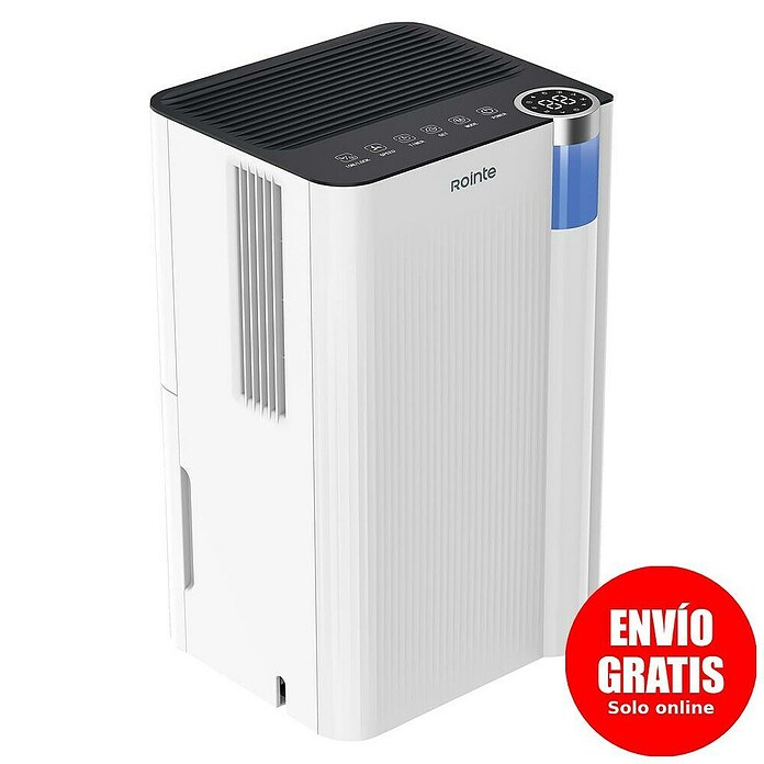 Rointe Deshumidificador eléctrico DRYPURE (200 W, Potencia de deshumidificación: 12 l/día, L x An x Al: 23 x 25,5 x 44,6 cm, Blanco) | BAUHAUS