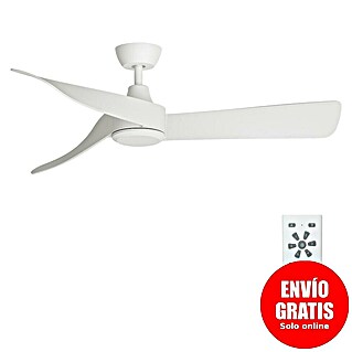 Arte confort Ventilador de techo Zeph (Blanco, 132 cm, 50 W, Sin luz)