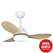 Cristal Record Ventilador de techo Stel mini (Blanco/Biege, 92 cm, 20 W, Blanco cálido) | BAUHAUS
