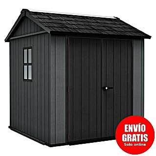Keter Caseta para jardín Newton Plus 757 (Medidas ext. (An x Pr): 230 x 223,8 cm, Plástico, Gris)