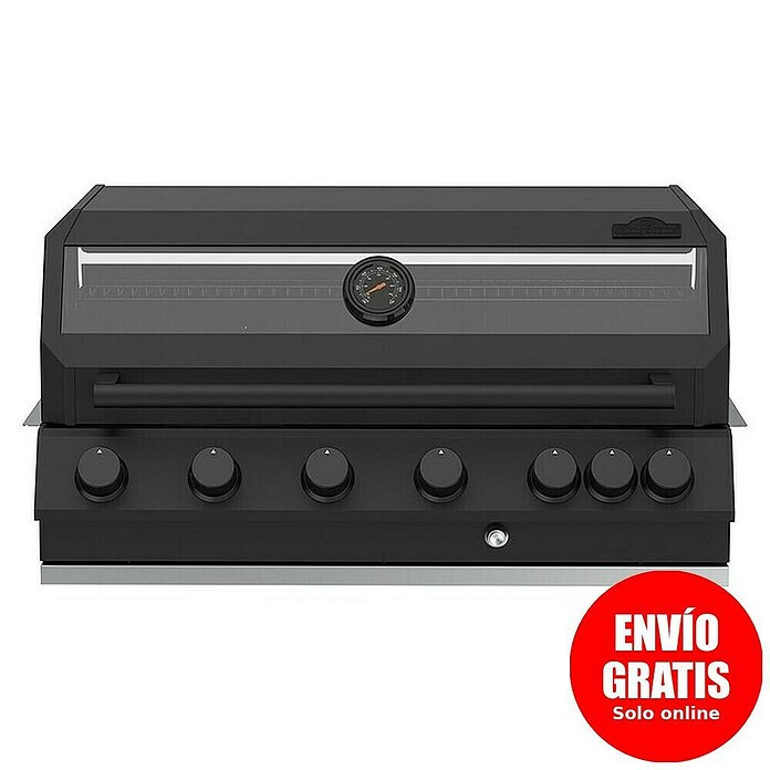 Kingstone Barbacoa de gas Cliff 6005-2 IR Black (Superficie de la parrilla (An x Pr): 90,5 x 45 cm, 24,2 kW, Número de quemadores: 6) | BAUHAUS