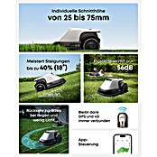 Eufy Mähroboter E15 (800 m², Schnittbreite: 20,3 cm, Kamera-gestützte Navigation, GPS) | BAUHAUS