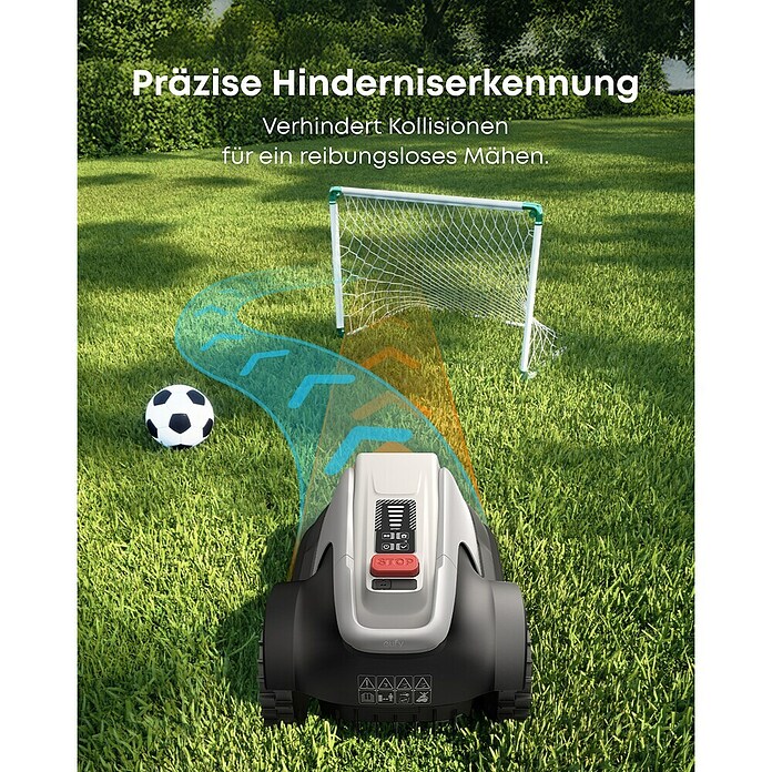 Eufy Mähroboter E15 (800 m², Schnittbreite: 20,3 cm, Kamera-gestützte Navigation, GPS) | BAUHAUS