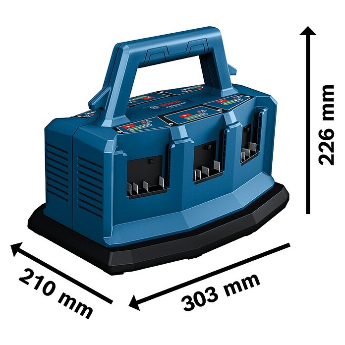 Bosch Professional AMPShare 18V Cargador de baterías GAL 18V6-80 (Específico para: Baterías Bosch Professional 18V) | BAUHAUS