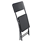 Garden Pleasure Balkonmöbel-Set Ventana (3 -tlg., Stahl, HDPE, Schwarz, Klappbar) | BAUHAUS