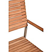 Garden Pleasure Gartenstuhl-Set Denver 4er Set (4 Stk., Teakholz, Stapelbar, Natur, B x T x H: 53 x 50 x 86 cm) | BAUHAUS
