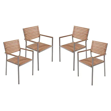 Garden Pleasure  Gartenstuhl-Set Denver 4er Set