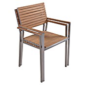 Garden Pleasure Gartenstuhl-Set Denver 4er Set (4 Stk., Teakholz, Stapelbar, Natur, B x T x H: 53 x 50 x 86 cm) | BAUHAUS