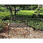 Garden Pleasure Gartenbank Mangan (B x T x H: 106 x 57 x 91 cm, Stahl, Schwarz-Braun) | BAUHAUS