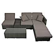 Garden Pleasure Loungemöbel-Set Alcudia (4 -tlg., Aluminium, Kunststoffgeflecht HDPE, Grau) | BAUHAUS