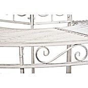 Garden Pleasure Gartenbank Varda 180° (B x T x H: 63 x 63 x 80 cm, Stahl, Antik-Weiß) | BAUHAUS