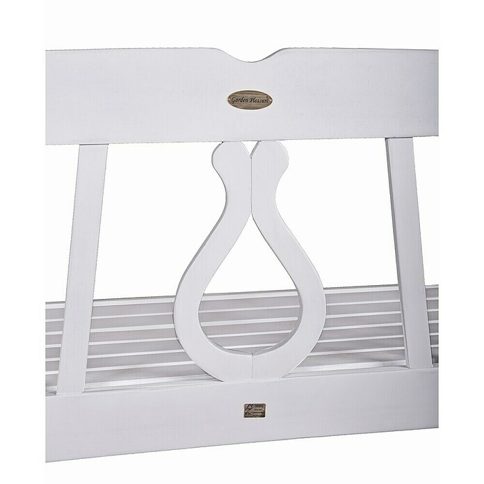 Garden Pleasure Gartenbank Arcadia (B x T x H: 150 x 53 x 45 cm, Eukalyptus, Weiß) | BAUHAUS