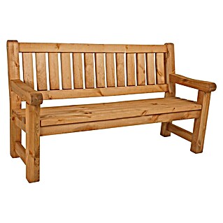 Garden Pleasure Gartenbank Allgäu 3-Sitzer (B x T x H: 184 x 69,5 x 96 cm, Kiefer, Natur)